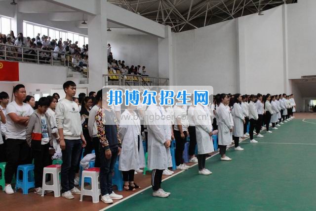 成都中醫(yī)藥大學附院針灸學校龍泉校區(qū)舉行2017年新團員入團宣誓儀式
