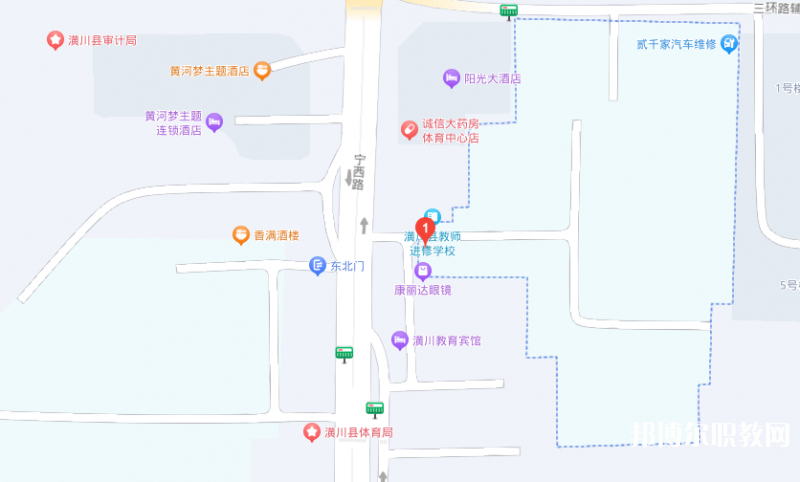潢川縣職業中等專業學校地址，乘車路線