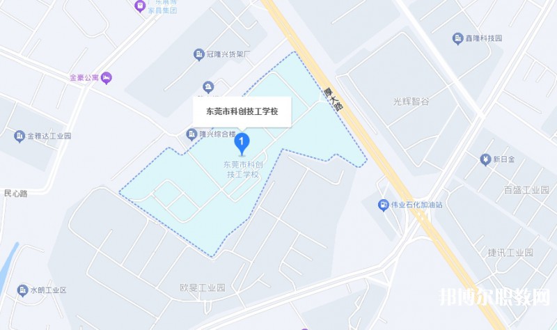 東莞市科創(chuàng)技工學校地址，乘車路線
