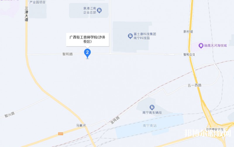 廣西輕工技師學院預備技師班地址，乘車路線
